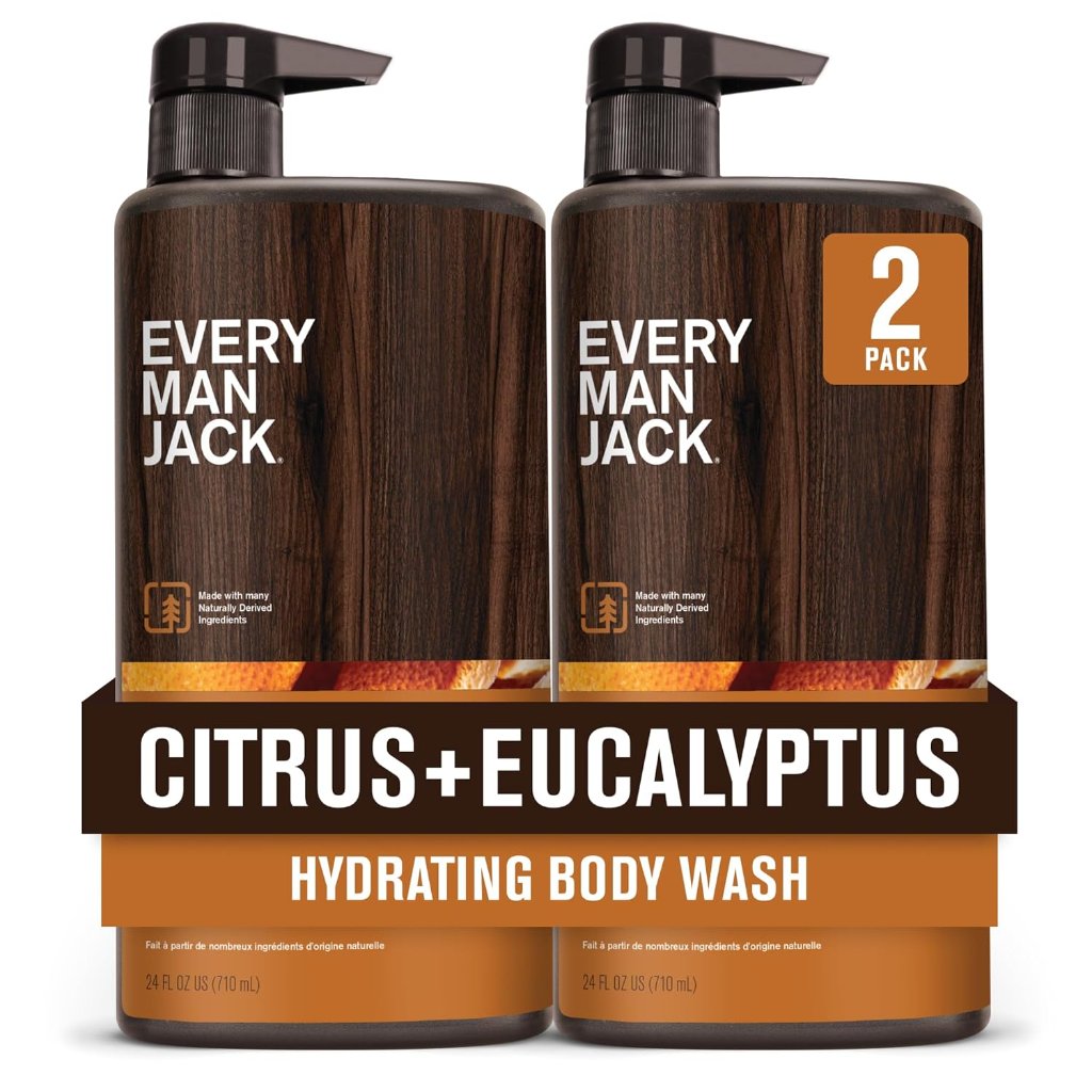 Hydrating Men's Body Wash - Citrus + Eucalyptus, Naturally Derived Ingredients
